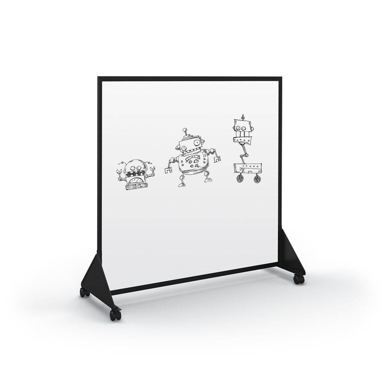 Combo Rolling Whiteboard / Room Divider / Cork Board