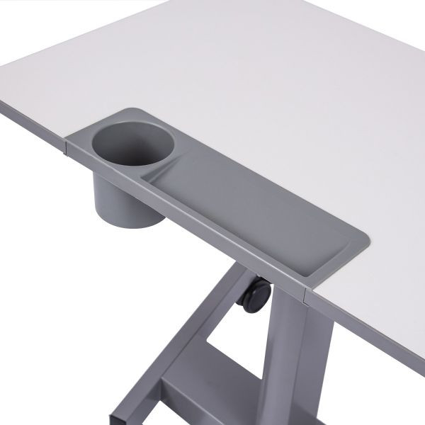 Pneumatic Adjustable Height Flip Top Student Desk Nesting Desk