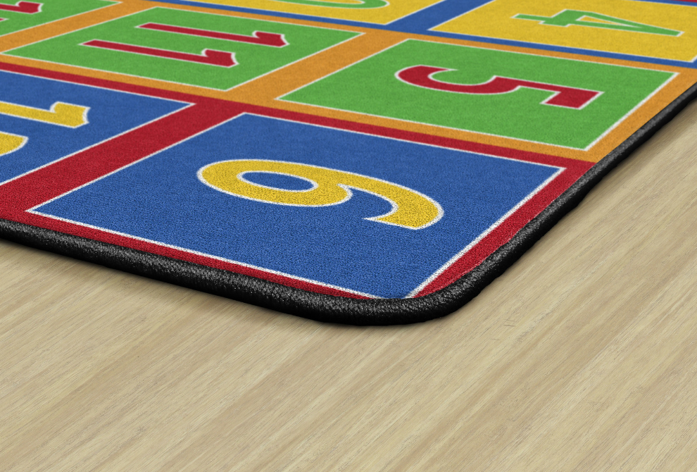 Number Rows Primary Carpet Flagship FE376 Affordable Carpets