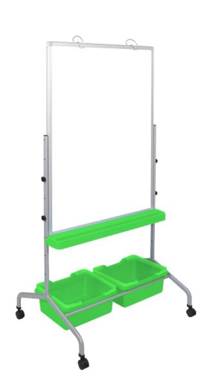 74-Bin Mobile Double-Sided Floor Rack