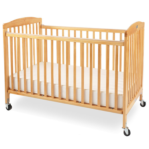 The Little Wood Crib Mini-Portable Folding Wood Crib LA Baby CW