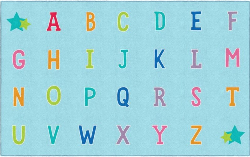 Alphabet on Blue Criss Cross - Flagship CA2133 | Affordable