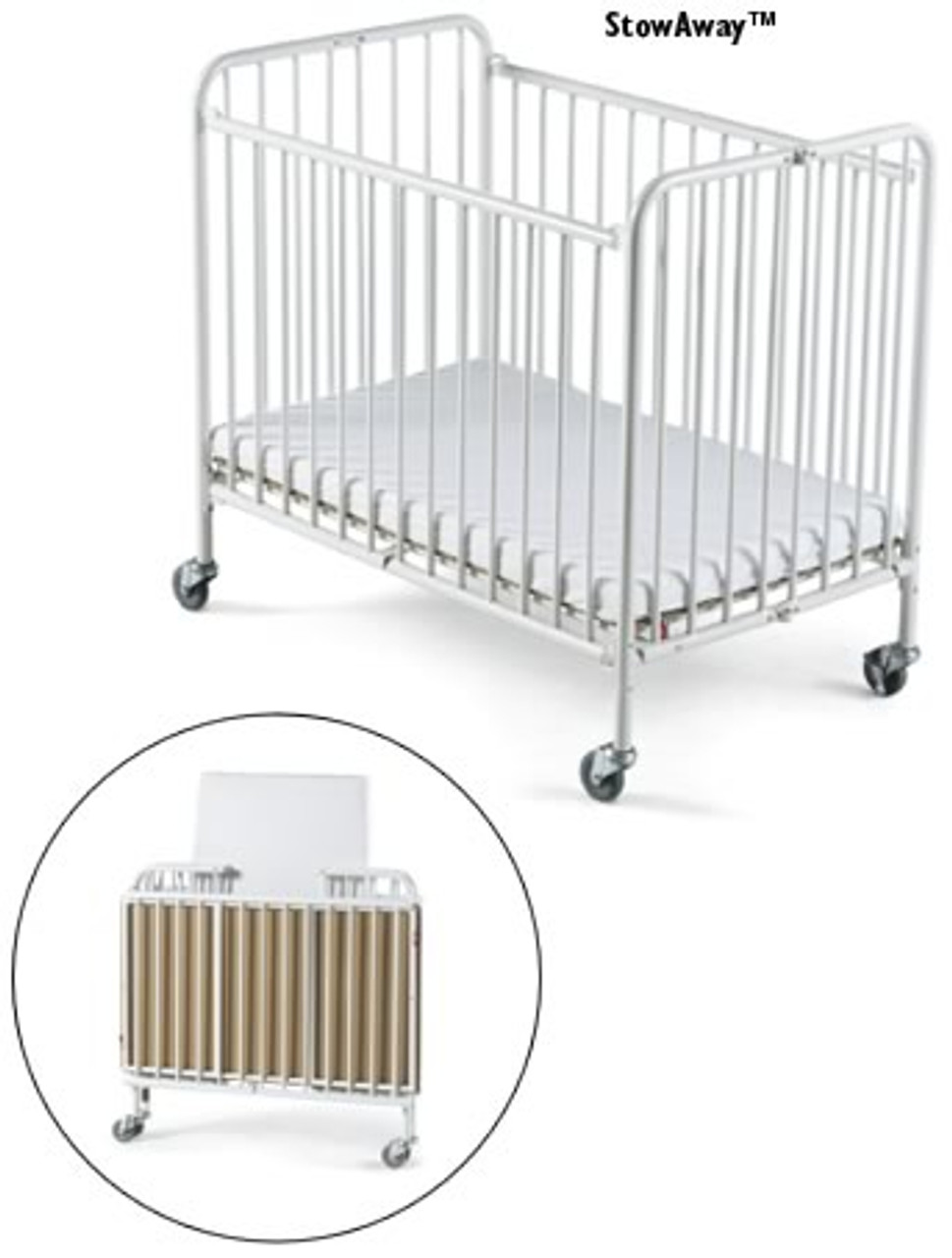 foundations folding crib