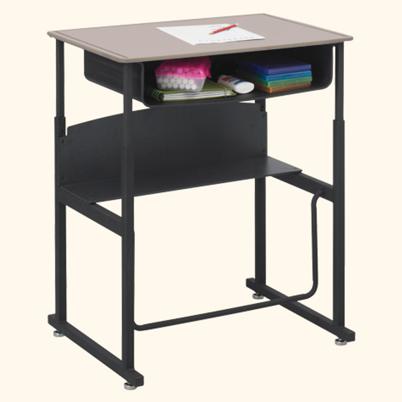 1202be Alphabetter Student Stand Up Desk 20 X 28 With Book Box L