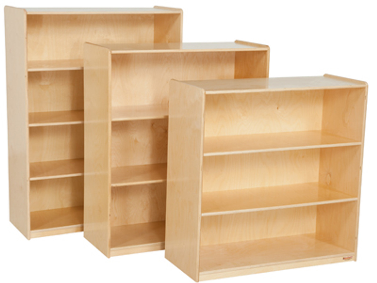 48H Quality Wood 4-Shelf Standard Bookcase - HWB-48C