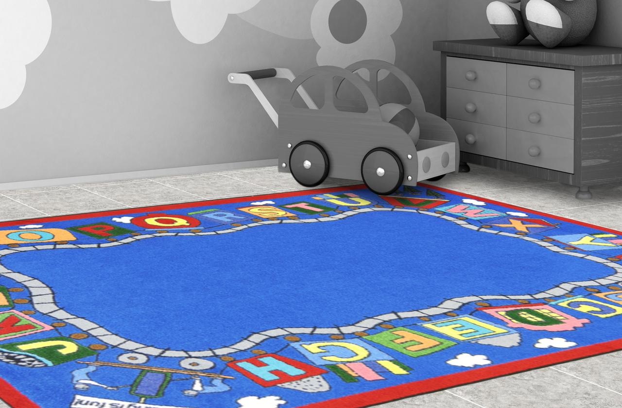 Joy Carpets Reading Train Rug - Thumbnail 2