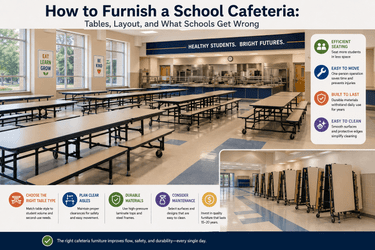 How to Furnish a School Cafeteria: Tables, Layout, and Costs