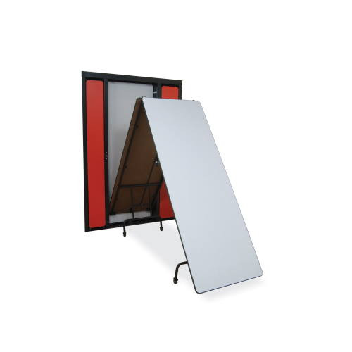 Double Depth 28-foot Against the Wall Mounted Table with Benches - Mitchell RD-08-214-3012-A Double Depth 28-foot Against the Wall Mounted Table with Benches - Mitchell RD-08-214-3012-A