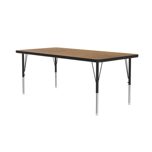 Light Duty Econoline Melamine Rectangle Adjustable Activity Table - Correll Light Duty Econoline Melamine Rectangle Adjustable Activity Table - Correll