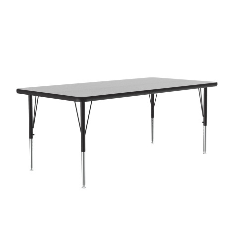 Light Duty Econoline Melamine Rectangle Adjustable Activity Table - Correll Light Duty Econoline Melamine Rectangle Adjustable Activity Table - Correll