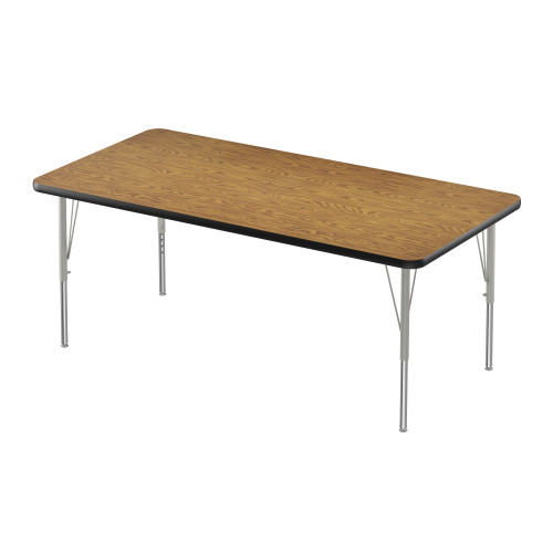 Light Duty Econoline Melamine Rectangle Adjustable Activity Table - Correll Light Duty Econoline Melamine Rectangle Adjustable Activity Table - Correll