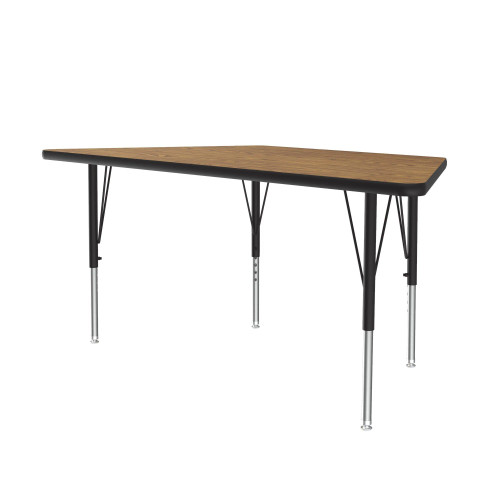 Light Duty Econoline Melamine Trapezoid Adjustable Activity Table - Correll AM3060-TRP