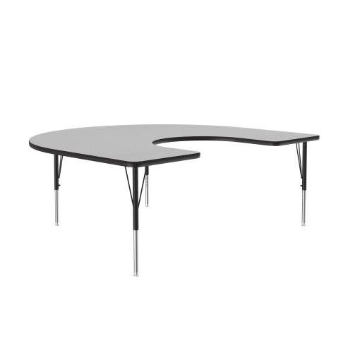 Light Duty Econoline Melamine Horseshoe Adjustable Activity Table - Correll AM6066-HOR