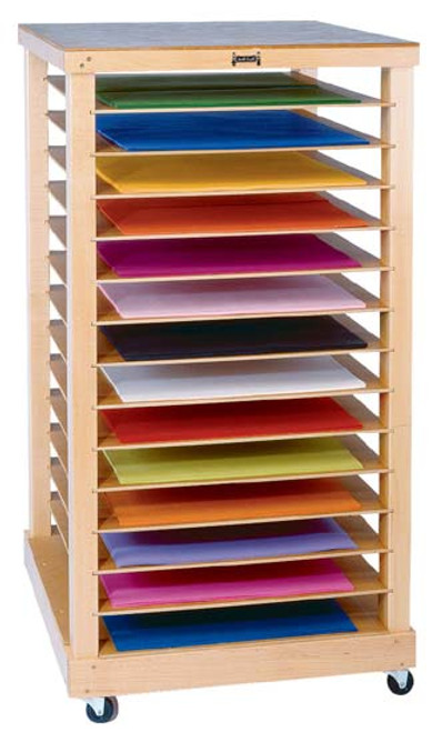 Wood Designs Mobile Art Drying & Storage Rack - School and Office