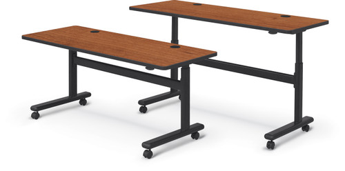 Rectangle Height Adjustable Sit/Stand Flipper Table - MooreCo  Rectangle Height Adjustable Sit/Stand Flipper Table - MooreCo