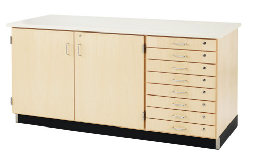 Access High Pressure Laminate Wall Storage Bench - Diversified SB-4P