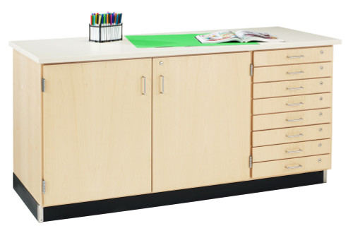 Access High Pressure Laminate Wall Storage Bench - Diversified SB-4P