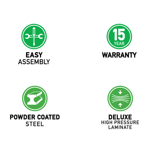 Rectangular Table with Deluxe High Pressure Laminate for Cafe or Breakroom - Correll BCT304