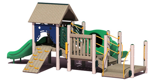 UltraPLAY MEC-670-10 Bungalow Metal Playground Structure Set UltraPLAY MEC-670-10 Bungalow Metal Playground Structure Set