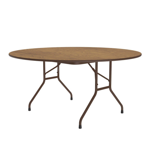 Light Duty Econoline Melamine Round Standard Height Folding Table - Correll Light Duty Econoline Melamine Round Standard Height Folding Table - Correll