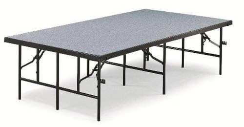 Portable Stage and Seated Choral Riser Single Height Carpet Deck Midwest 4824C
