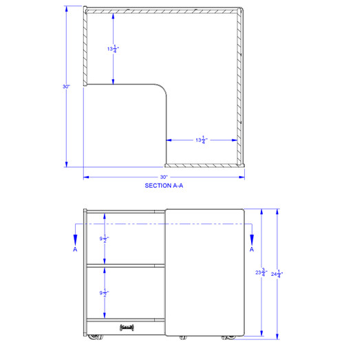 Birch Inside Corner Storage - Jonti-Craft Birch Inside Corner Storage - Jonti-Craft