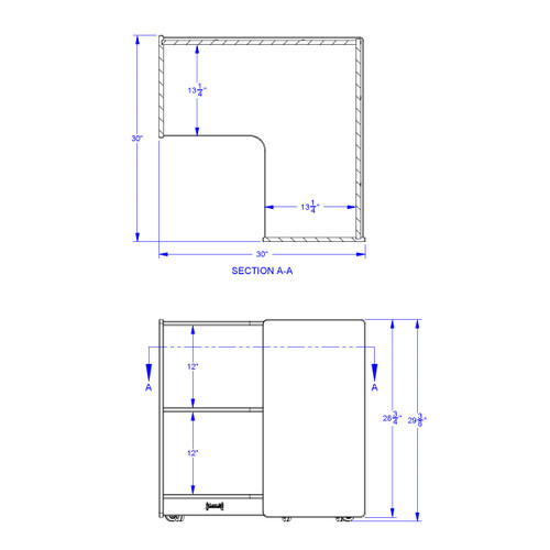 Birch Inside Corner Storage - Jonti-Craft Birch Inside Corner Storage - Jonti-Craft