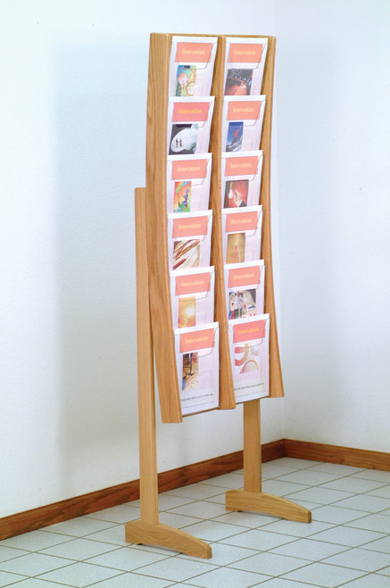 Wooden Mallet AC12-FS Free Standing Magazine Display