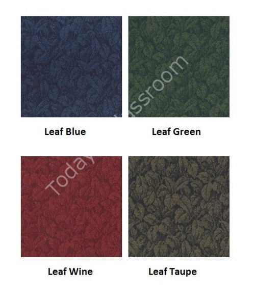 Wooden Mallet DW1-4D Valley Four Seat Guest Chair Sled Base with Arms and Designer Fabric