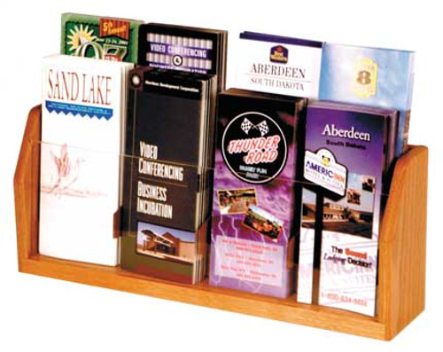 Wooden Mallet LT-8 Countertop Brochure Display 8 Pocket