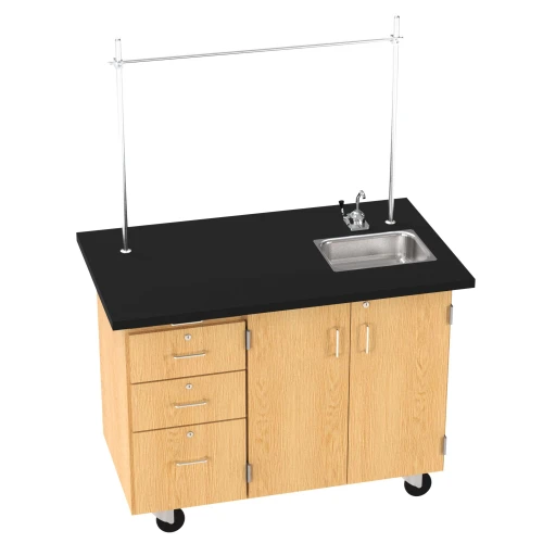 Diversified 4332K Kinetic Mobile Demo Table with Sink and Storage
