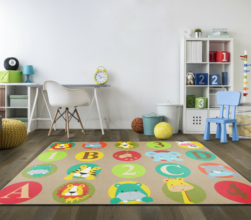 ABC and 123 Animals Carpet Light - Flagship FE267-32A ABC and 123 Animals Carpet Light - Flagship FE267-32A