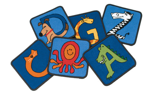 KIDSValue PLUS A to Z Animals Seating Squares - Carpets For Kids 5526 KIDSValue PLUS A to Z Animals Seating Squares - Carpets For Kids 5526
