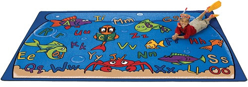 Carpets for Kids 8901 Alphabet Aquarium 4' 5" x 5' 10" 
