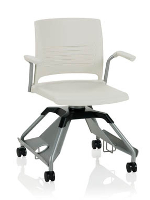 KI Learn2 Strive L2SNP/CA/CAR Cantilever Arm Chair with Accessory Rack/Cup Holder KI Learn2 Strive L2SNP/CA/CAR Cantilever Arm Chair with Accessory Rack/Cup Holder