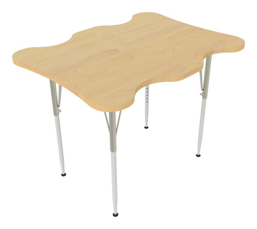 My Place Rectangle Table Adjustable Height - Tot Mate