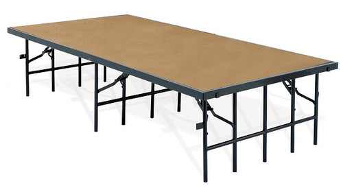 National Public Seating S3616HB Portable Stage with Hardboard Surface
