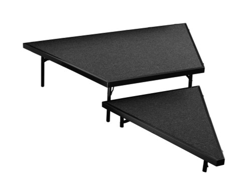 Portable Pie Carpeted Stage Set - NPS SPST-LC Portable Pie Carpeted Stage Set - NPS SPST-LC