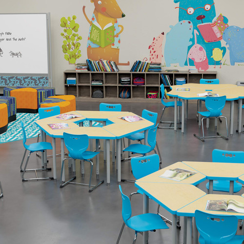 Hierarchy Octagonal Trapezoid Snap Desk - MooreCo - Sold Separately - Props Not Included Hierarchy Octagonal Trapezoid Snap Desk - MooreCo - Sold Separately - Props Not Included