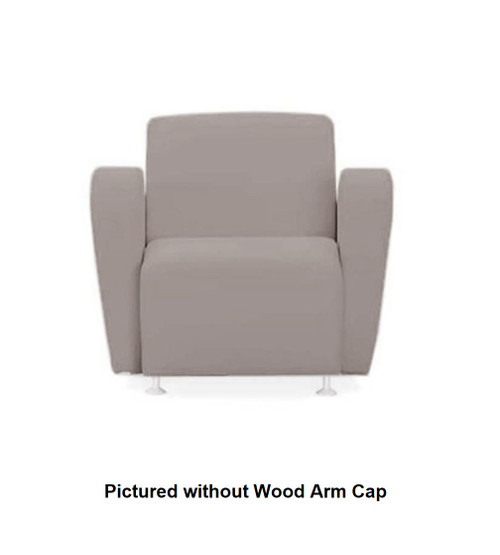 Community EN9201UW Encore Single Seat with Wood Arm Cap Community EN9201UW Encore Single Seat with Wood Arm Cap