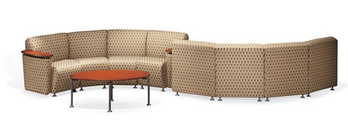 *Shown in configuration to make round seating areas. *Shown in configuration to make round seating areas.