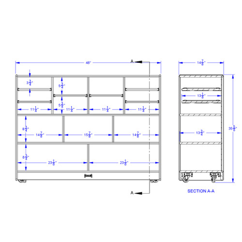 Super-Sized Combo Mobile Storage Unit - Jonti-Craft