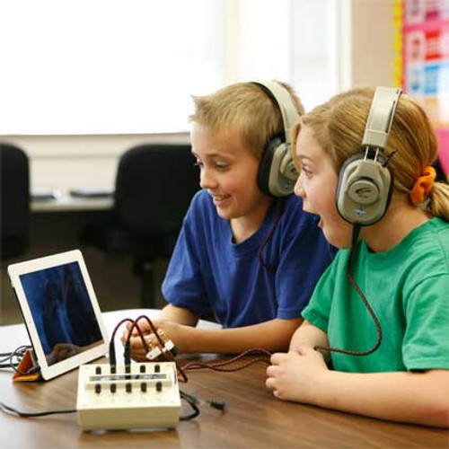 Califone 1210AV-PS Stereo Jackbox 10 Position Beige