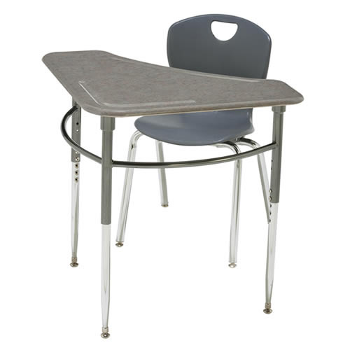 CD4710SP Kaleidoscope Series Adjustable Height Desk Triangle Shape