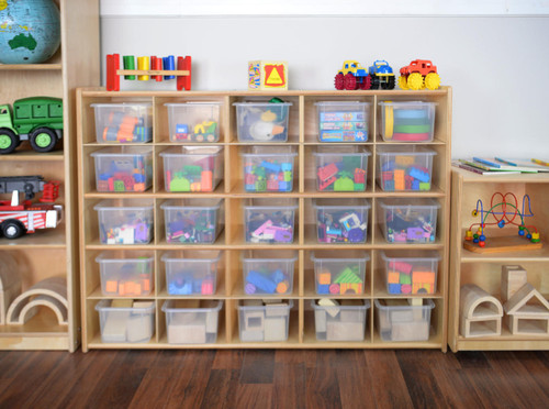 Wood Designs C16001 Contender 25 Tray Storage with Translucent Trays Wood Designs C16001 Contender 25 Tray Storage with Translucent Trays