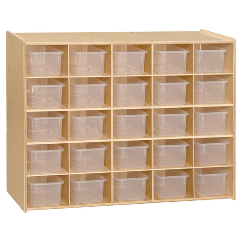 Wood Designs C16001 Contender 25 Tray Storage with Translucent Trays Wood Designs C16001 Contender 25 Tray Storage with Translucent Trays