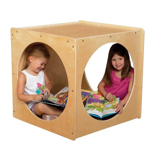 Wood Designs C29029BN Contender Imagination Cube with Brown Cushion Wood Designs C29029BN Contender Imagination Cube with Brown Cushion