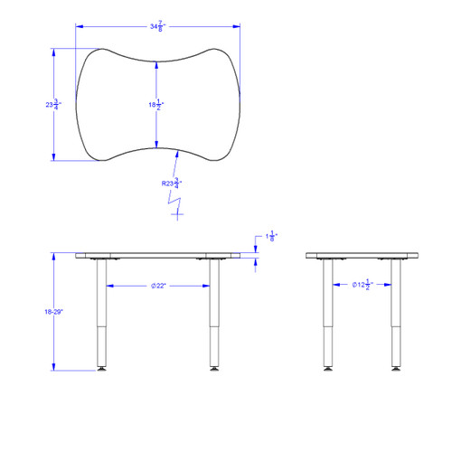 Collaborative Bowtie Table - 24" X 35" - Jonti-Craft 6310JCS Collaborative Bowtie Table - 24" X 35" - Jonti-Craft 6310JCS
