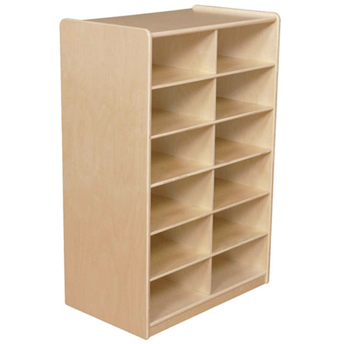 12 Wide Letter Tray Storage Unit without Trays - Wood Designs WD18269