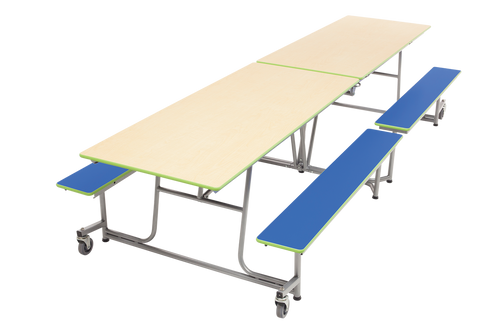AmTab Mobile Bench Cafeteria Table AmTab Mobile Bench Cafeteria Table